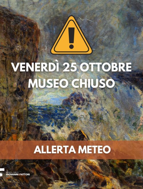 Museo chiuso causa allerta meteo venerdì 25 ottobre 2024