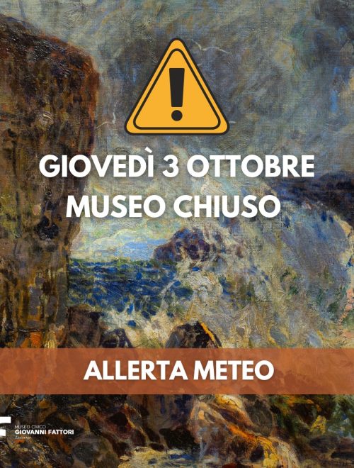 Museo chiuso causa allerta meteo giovedì 3 ottobre 2024